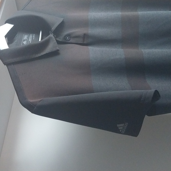 Adidas Golf Polo Shirt Top Shortsleeve for Men Black Dark Grey - Picture 3 of 9